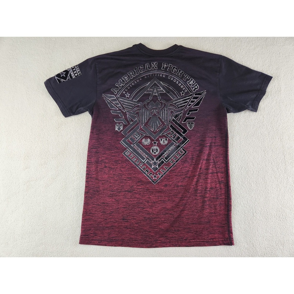 American Fighter Mens Buckle Short Sleeve Tee Size Large Y2K Streetwear MMA - Picture 5 of 9